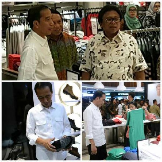 Selain Ngopi, Oesman Sapta Juga Temani Presiden Jokowi Beli Sepatu Kotak-kotak di Pontianak