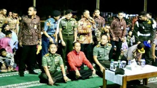 GoRiau - Presiden Jokowi nobar film G30S/PKI di Makorem Bogor